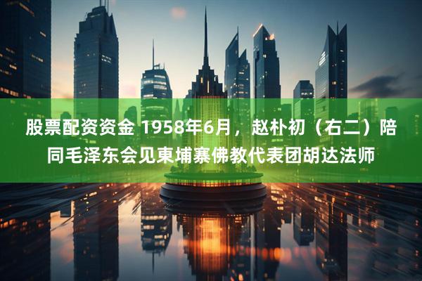 股票配资资金 1958年6月，赵朴初（右二）陪同毛泽东会见東埔寨佛教代表团胡达法师